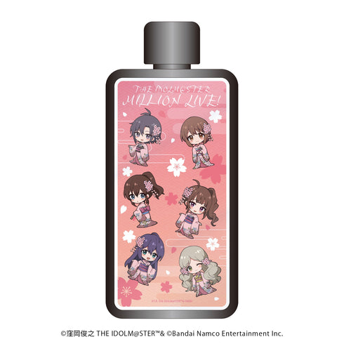 『アイドルマスター ミリオンライブ!』フレームスクエアボトル01/散りばめデザイン 桜の和装ver.(ミニキャライラスト)